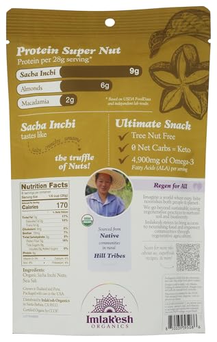 Imlakesh Organics Sacha Inchi Nuts (6oz Pouch)