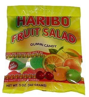 Haribo Fruit Salad Gummies 12 Pack Case of 5oz Bags