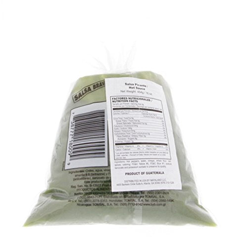 Picamas Green Hot Sauce 16oz - Salsa Picante Verde (Pack of 12)