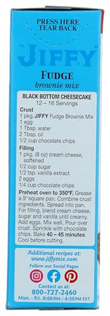 Fudge Brownie Mix - Delicious Brownie Mix, 8 oz,(Jiffy)