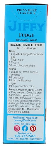 Fudge Brownie Mix - Delicious Brownie Mix, 8 oz,(Jiffy)