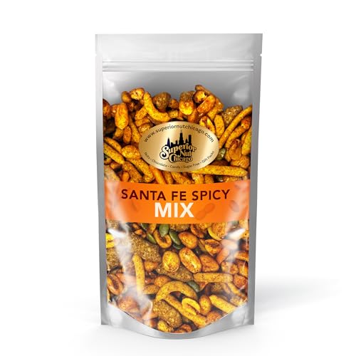 Santa Fe Trail Mix - Spicy Mix - hot spicy peanuts, hot Cajun corn sticks, sesame sticks, chili crescents, toasted corn, and pumpkin kernels (1.5