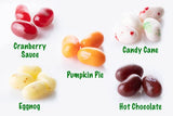 Holiday Favorites Assorted Flavor Jelly Beans, Egg Nog, Hot Chocolate, Cranberry Sauce, Candy Cane and Pumpkin Pie, Shareable Bagged Candies