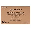 AmazonFresh 80 Ct. K-Cups, French Vanilla Flavored Medium Roast, Keurig K-Cup Brewer Compatible
