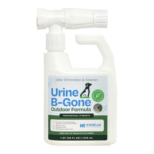 Urine B-Gone OD Professional Pet Urine Enzyme Cleaner, Pet Yard Odor Eliminator for Artificial Grass, Concrete & More, 32 fl oz
