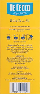 De Cecco Pasta, Zita Cut No.118, 1 Pound (Pack of 12) - Made in Italy, High in Protein & Iron, Bronze die
