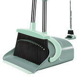 Ivandar Broom and Dustpan Set for Home, Dust pan with Long Handle, Broom with Dustpan Combo Set, for Home Kitchen Room Office Lobby Floor Use Upright