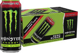Monster Energy Zero Sugar Strawberry Shot, Green, Original, Free Energy Drink, 16 Ounce Can (Pack of 15)
