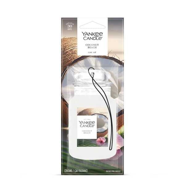 Yankee Candle Paper Car Jar, Coconut Beach (Pack of 6)