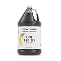 128 oz Pure Vanilla Extract - 100% Real Vanilla Extract - For Cooking, Drinks & Desserts - 100% Vegan, Sugar Free & Kosher - Non-GMO & Gluten-Free