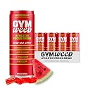 GYM WEED Athletic Focus Drink with KSM-66 Ashwagandha, Lion's Mane Mushroom, L-Theanine, 200mg Green Tea Caffeine with Natural Sweeteners Watermelon