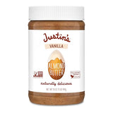 Justin's Vanilla Almond Butter, Gluten-free, Non-GMO, Vegan, Sustainably Sourced, 16 Ounce Jar