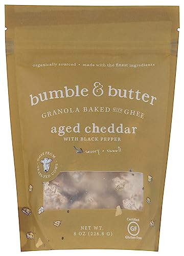 Bumble & Butter Sharp Cheddar With Cracked Black Pepper Granola, 8 OZ