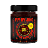 FLYBYJING Xtra Spicy Sichuan Chili Crisp: Premium Chili Oil w/Crunchy Garlic and Shallots - Spicy, Savory, Vegan, Sugar Free Hot Sauce - Good on