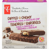 PC Dipped & Chewy Chocolate Fudge & Chocolate Chip Bars, 172g/6.1 oz, Imported from Canada}