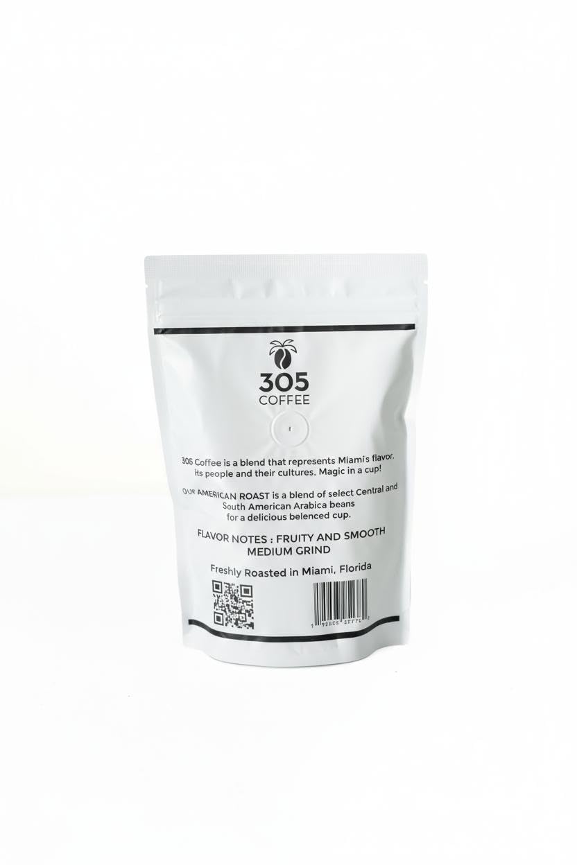 305 Coffee, Miami Blend, Premium Ground Coffee (10 oz, American)