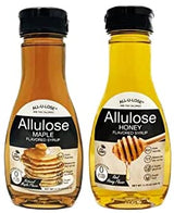 BetterTaste Natural Maple & Honey Flavored Allulose Syrup, 11.75-Ounce Bottle of Each Combo Pack, Zero Calorie Sugar Substitute, Non-GMO