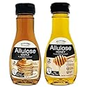 BetterTaste Natural Maple & Honey Flavored Allulose Syrup, 11.75-Ounce Bottle of Each Combo Pack, Zero Calorie Sugar Substitute, Non-GMO