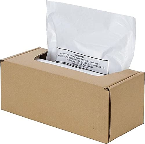 Fellowes Powershred Waste Bags for AutoMax 500C and 300C Auto Feed Shredders, 50 Bags & Ties (3608401)