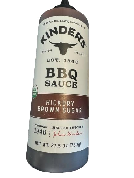 Kinder's BBQ Sauce, Hickory Brown Sugar, 27.5 Ounces (Pack of 2).