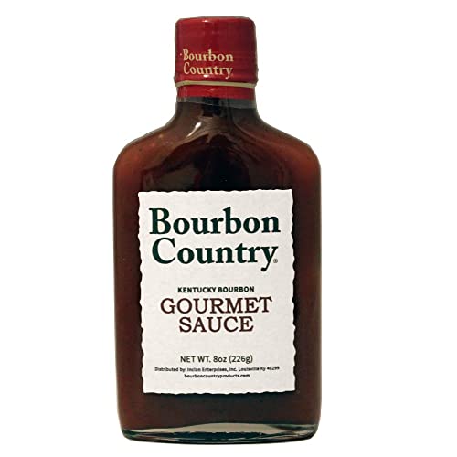 BOURBON COUNTRY GOURMET SAUCE | Marinade, Stir, Fry & Cook | Nappe Consistency | Fish & Steak Sauce | 8oz