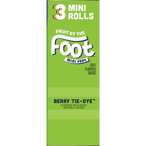 Fruit by the Foot Berry Tie Dye Mini Snacks 3 Count