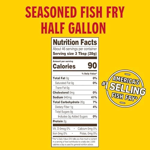 Louisiana Seasoned Chicken Fry Batter Half Gallon - 2.88 lbs (Pack of 3) - Crispy Southern Coating Mix for Fried Chicken - Delicious and Convenient