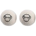 2 Pcs Wool Dryer Balls, Reusable Laundry Balls Softener Washing Fleece Dry Kit Anti-Static Reduce Wrinkles and Save Time Drying Ball,Laundry House