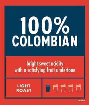 Boyd's Direct Trade 100% Colombian Whole Bean Coffee, Light Roast, 5lb Bag - Smooth, Bright, & Sweet Acidity