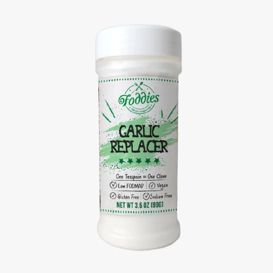 Foddies Low FODMAP Garlic Replacer - Garlic Substitute for IBS, Vegan, Gluten Free, Sodium Free, 3.5oz