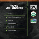 Frontier Co-op Organic Pure Vanilla Flavoring, 4 fl oz - For Baking, Homemade Coffe Syrups, and Beverages