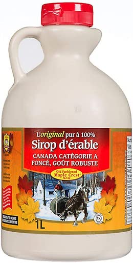 L B Maple Treat, Maple Syrup, Grade A, Amber, 4 Litre/1.06 Gallon Jug, Imported from Canada)