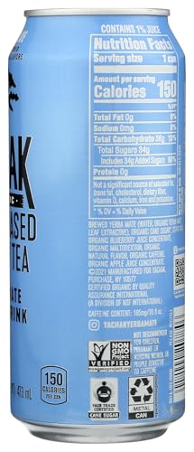 Yachak Organic Organic Berry Blue Yerba Mate Energy Drink, 16 FZ
