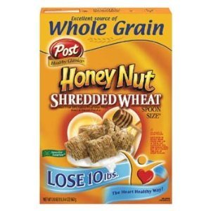 Post Honey Nut Shredded Wheat Cereal 20 oz (Pack of 12)