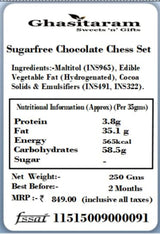 Ghasitaram Gifts Chocolate - Sugarfree Chocolate Chess Set