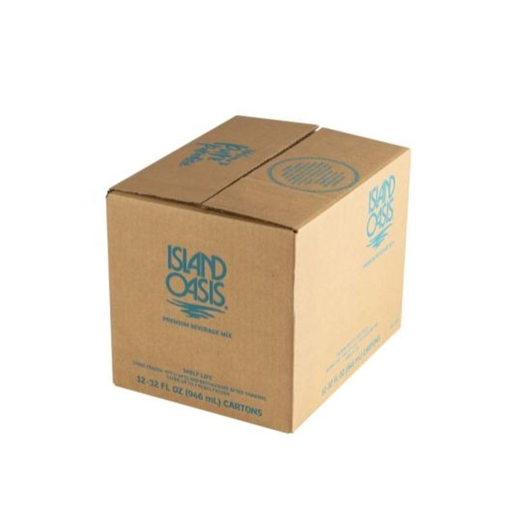 Island Oasis Peach Frozen Mix, 32 Fluid Ounce - 12 per case.