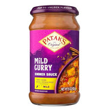 Patak’s Mild Curry Simmer Sauce - Coconut-Based Curry Sauce with Red Bell Peppers & Spices - Gluten-Free & Vegan Indian Mild Sauce - Perfect for Quick