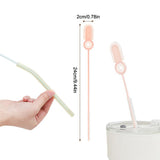 NentMent 8 Pack Iced Coffee Cups Straw Cleaner Brush 3 in 1 Drinking Straws Brush Insulated Tumblers Cleaning Brush for Flip Straw Tumbler Water
