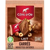 Cote D’Or Carres De Chocolat Au Lait Et Noisette 10 Sachets 200g (Cote D’Or Carres Milk Chocolate With Hazelnuts 10 Sachets 200g)