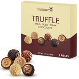 Mothers Day Chocolate Truffles Gift Box 9 Count, Ideal Assorted Chocolate Gift Box for Mothers Day, Anniversary, Birthday and Special Occasions