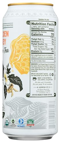 SEVEN TEAS Organic Golden Honey Green Tea, 16 FZ