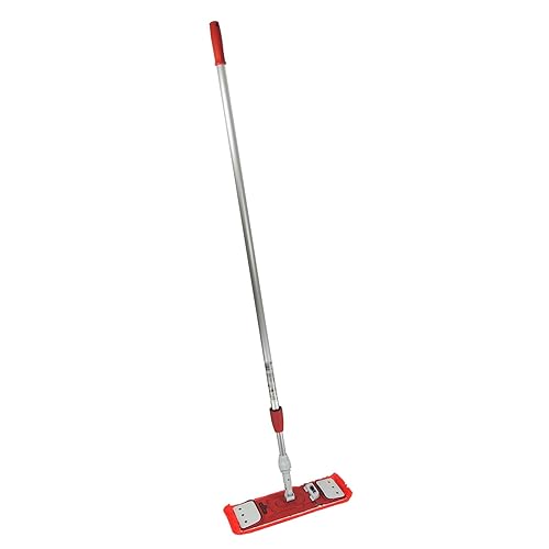 Unger Commercial Restroom Complete Mop Pack with Microfiber Flat Pad and EZ Holder for Hygienic Cleaning, SmartColor System - SMCMR