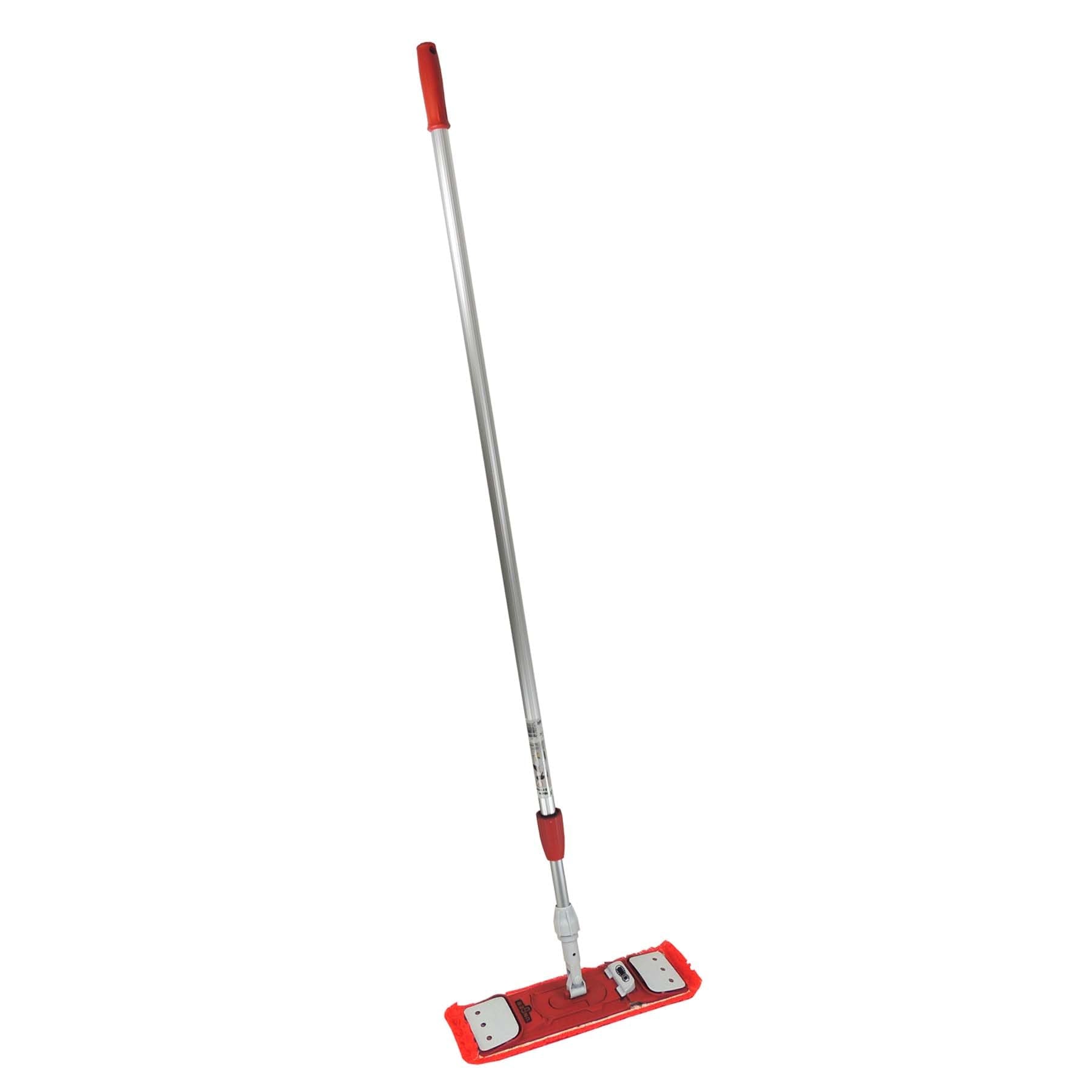 Unger Commercial Restroom Complete Mop Pack with Microfiber Flat Pad and EZ Holder for Hygienic Cleaning, SmartColor System - SMCMR