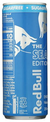 Red Bull Sugar Free Energy Drink, The Sea Blue Edition, Juneberry, 8.4 Fl Oz