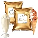 AussieBlends Vanilla Plus Soft Serve Mix, ideal for Milkshakes, Sundaes, and Frozen Desserts | 2-Pack, Imported