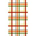 Paper Hand Towels Fall Decor Fingertip Towels Guest Towels for Bathroom, Disposable, Decorative Paper Napkins, Modern Farmhouse Plaid, Pak 30