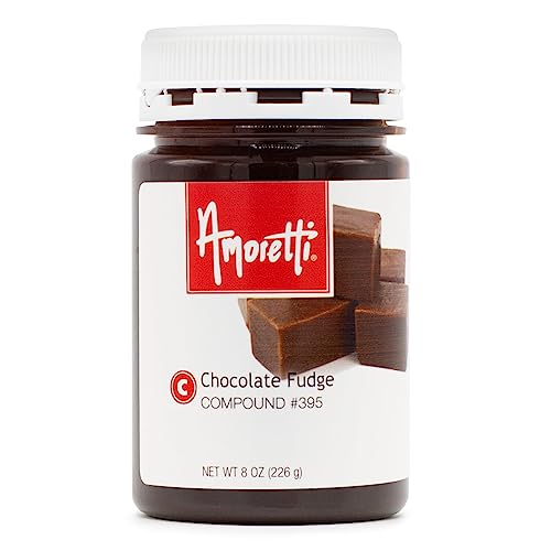 Amoretti - Chocolate Fudge Compound 8 oz - Natural Flavors, Shelf Stable Even After Opening, Certified Kosher, TTB Approved, Perfect for Baking