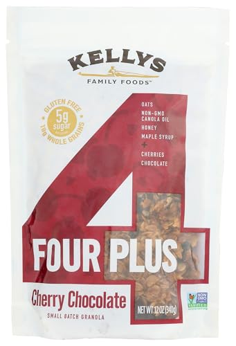 Kellys Four Plus Granola Granola Cherry Chocolate, 12 OZ