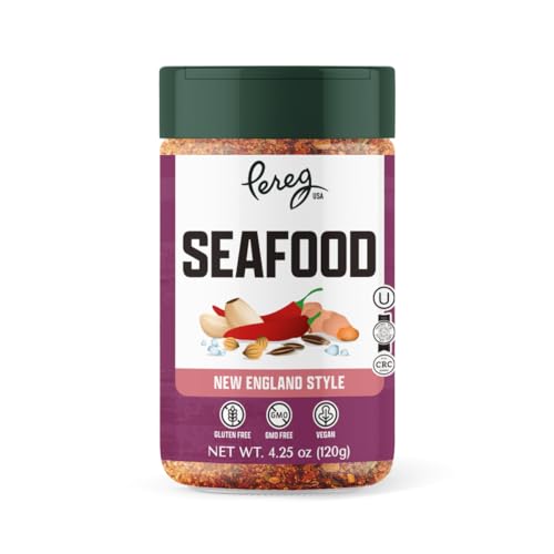 Pereg Seafood Seasoning (4.25 Oz) - Seafood Seasoning Spice Blend for Fish, Salmon - Non-GMO - Sugar-Free