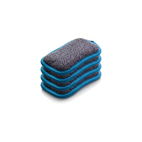 E-Cloth Washing Up Scrub Pad - Microfiber Sponge for Cleaning, Reusable Kitchen Sponge for Dishes & Sink, Non Scratch, Multi Purpose Scrubber, Machine